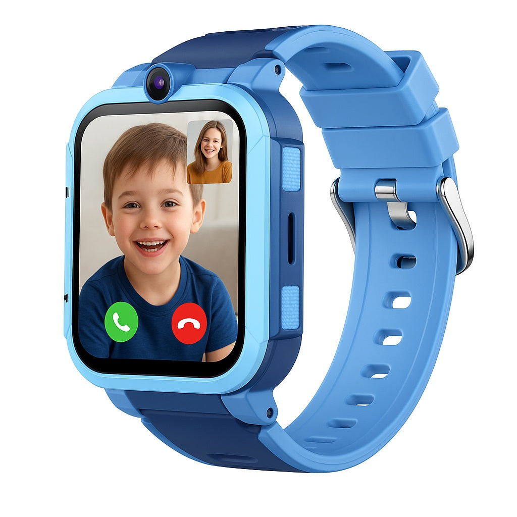 4G Kids Smartwatch | GPS Tracker, Video Call, Touch Screen & 26 Educational Games | Waterproof for Boys & Girls