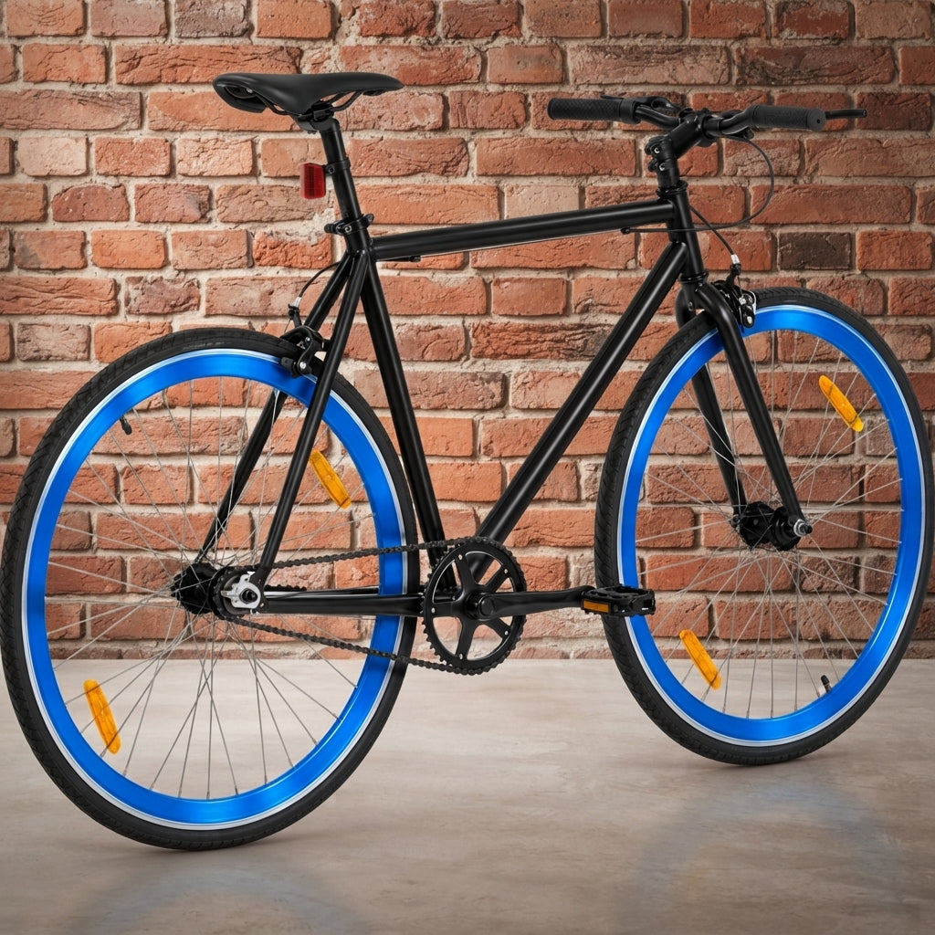 Fixie Fiets 28 inch – Fixed Gear Stadsfiets | Wit & Zwart