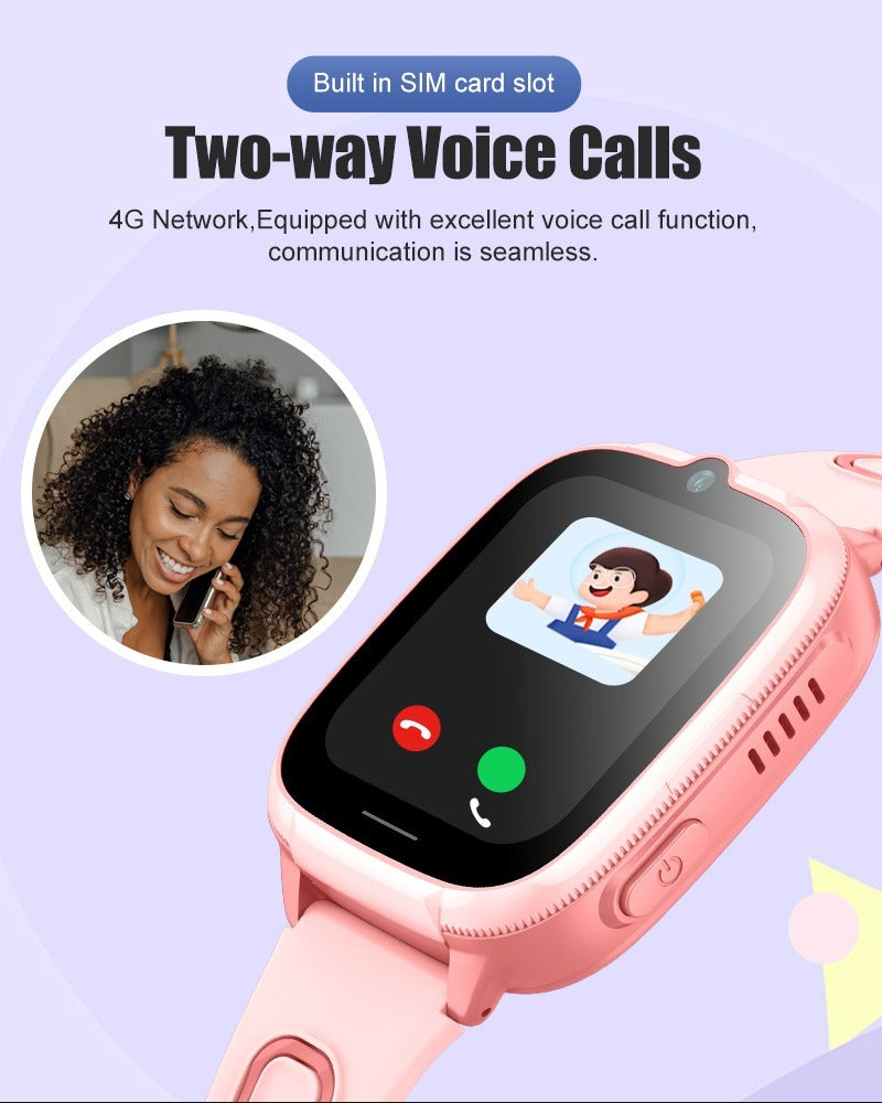 D53 4G Kids Smartwatch | GPS Tracker, Video Call, SOS & Parental Control App | Waterproof Children's Watch