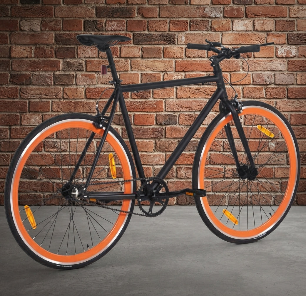 Fixie Fiets 28 inch – Fixed Gear Stadsfiets | Wit & Zwart