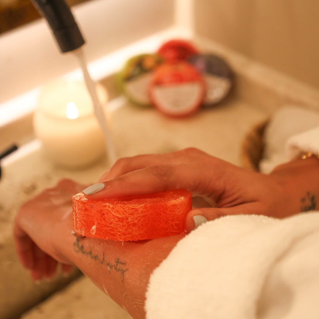 Juman Dead Sea – Papaya Loofah Zeep met Dode Zee Mineralen | Natuurlijke Exfoliatie