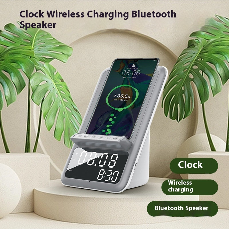 Creative Clock Wireless Charging Bluetooth Speaker