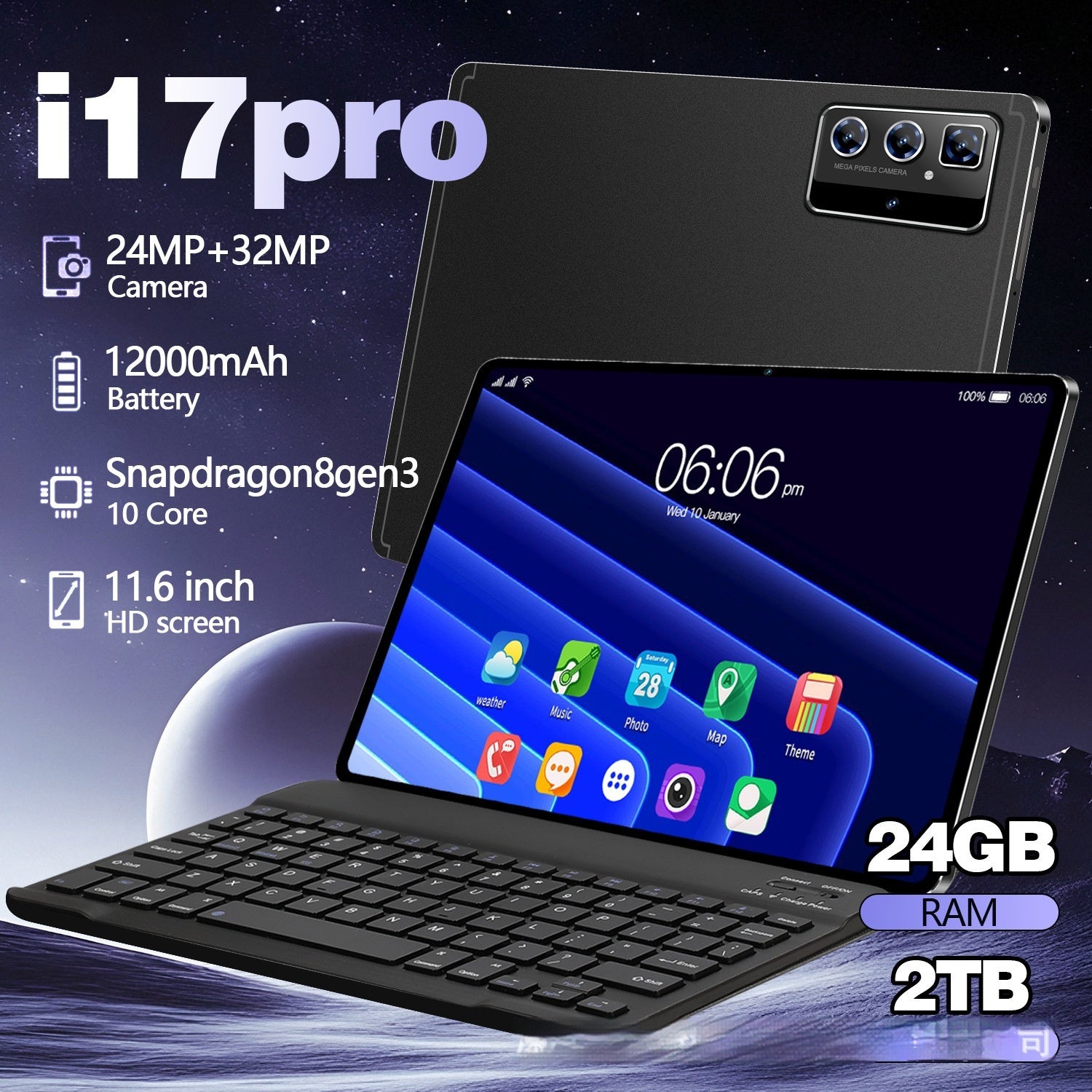 Portable And Minimalist Home Tablet Computer