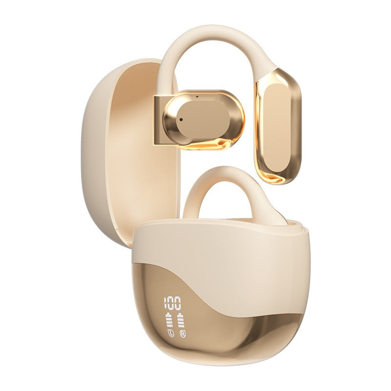 M62 Wireless Ear Hook Bluetooth Headset | Bone Conduction, 8H Battery, Noise Reduction & Breathing Light