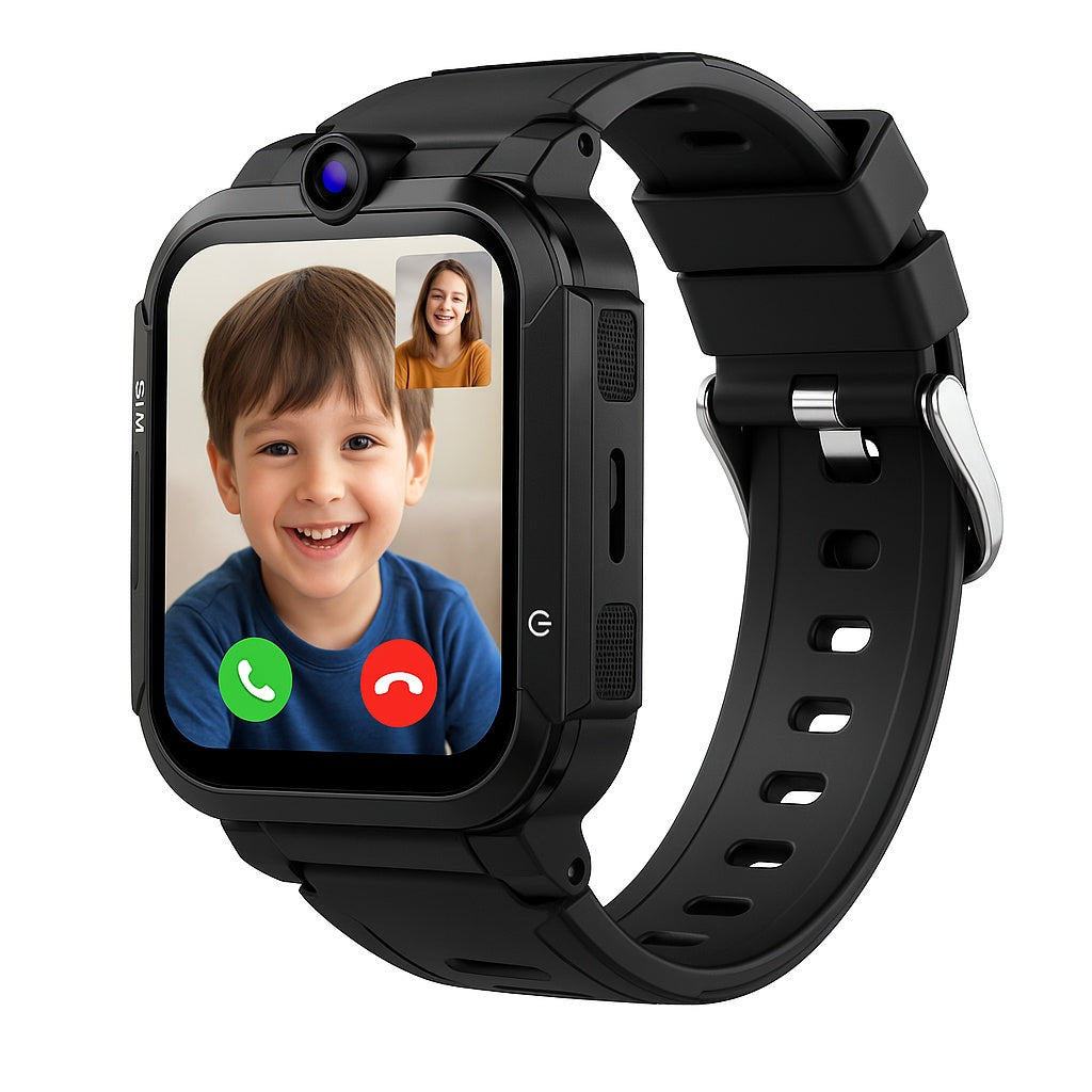 4G Kids Smartwatch | GPS Tracker, Video Call, Touch Screen & 26 Educational Games | Waterproof for Boys & Girls