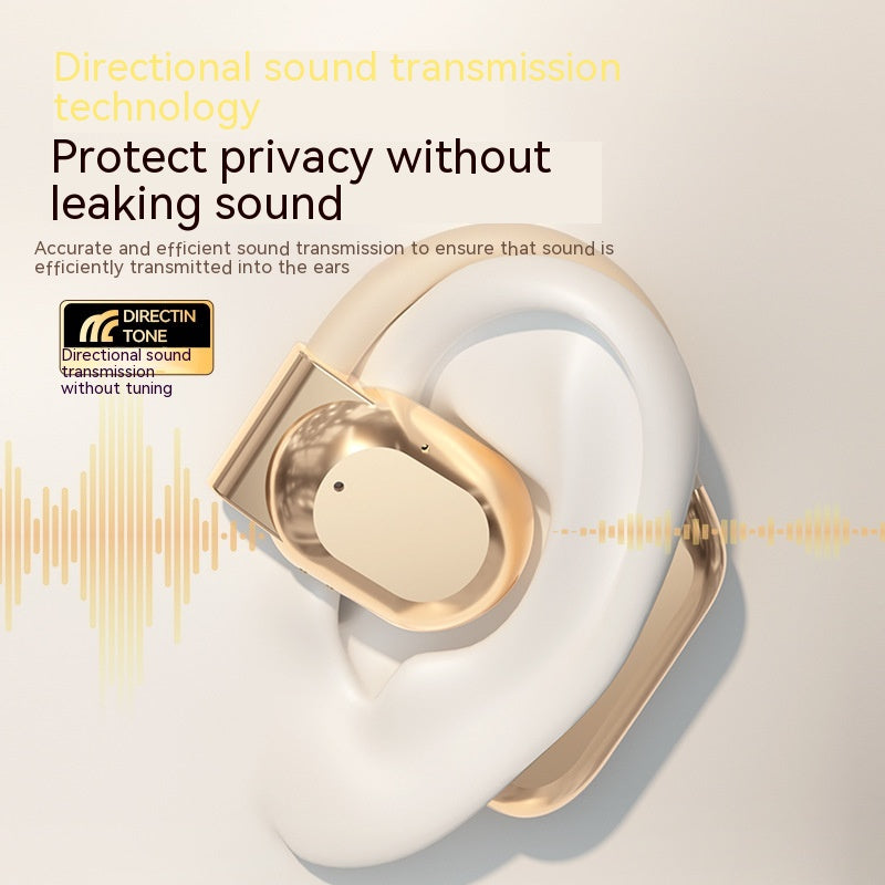 M62 Wireless Ear Hook Bluetooth Headset | Bone Conduction, 8H Battery, Noise Reduction & Breathing Light