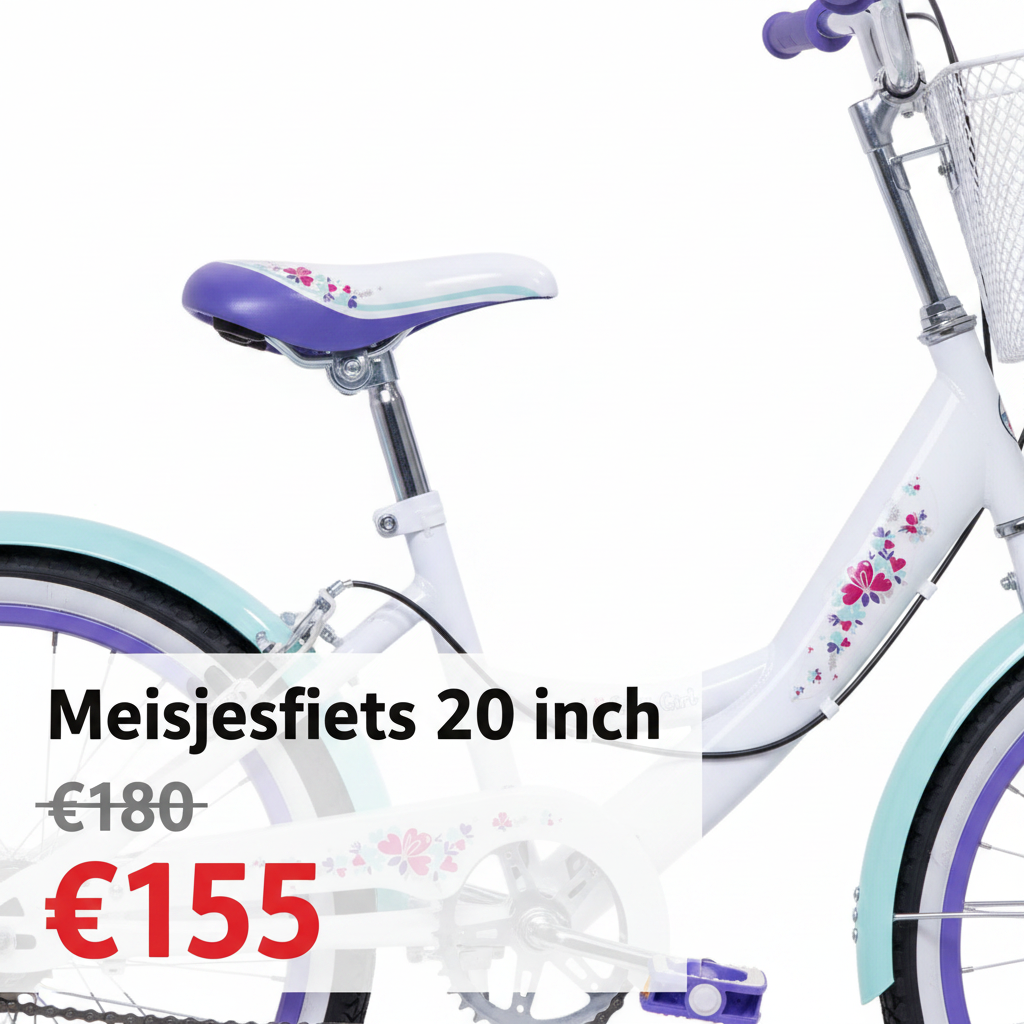 Meisjesfiets 20 inch - Close-up