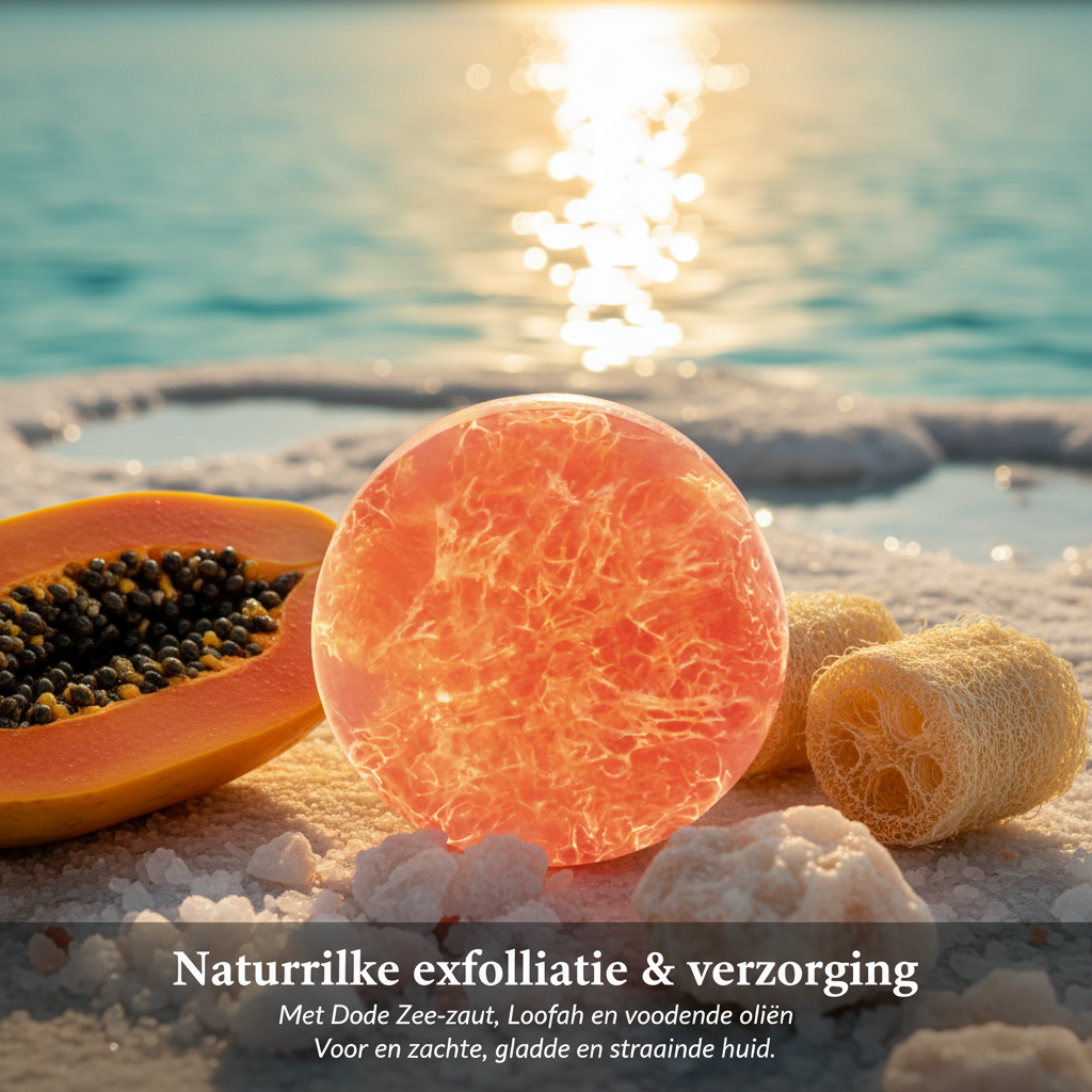 Papaya Loofah Soap - Dutch Text
