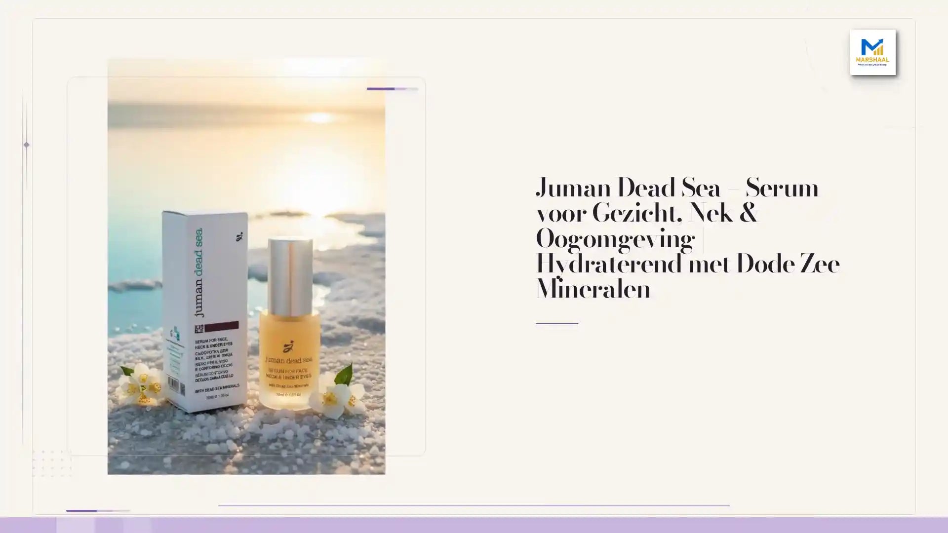 Juman Dead Sea &ndash; Serum voor Gezicht, Nek & Oogomgeving | Hydraterend met Dode Zee Mineralen by@Outfy