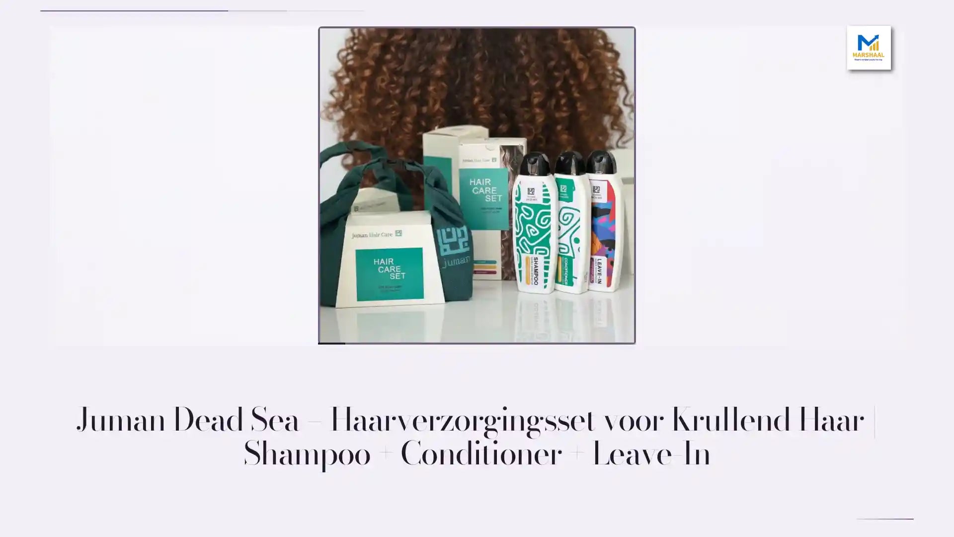 Juman Dead Sea &ndash; Haarverzorgingsset voor Krullend Haar | Shampoo + Conditioner + Leave-In by@Outfy