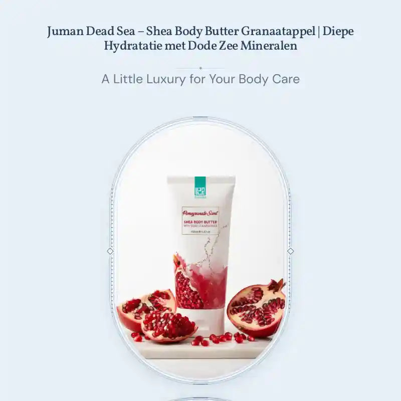 Juman Dead Sea &ndash; Shea Body Butter Granaatappel | Diepe Hydratatie met Dode Zee Mineralen by@Outfy