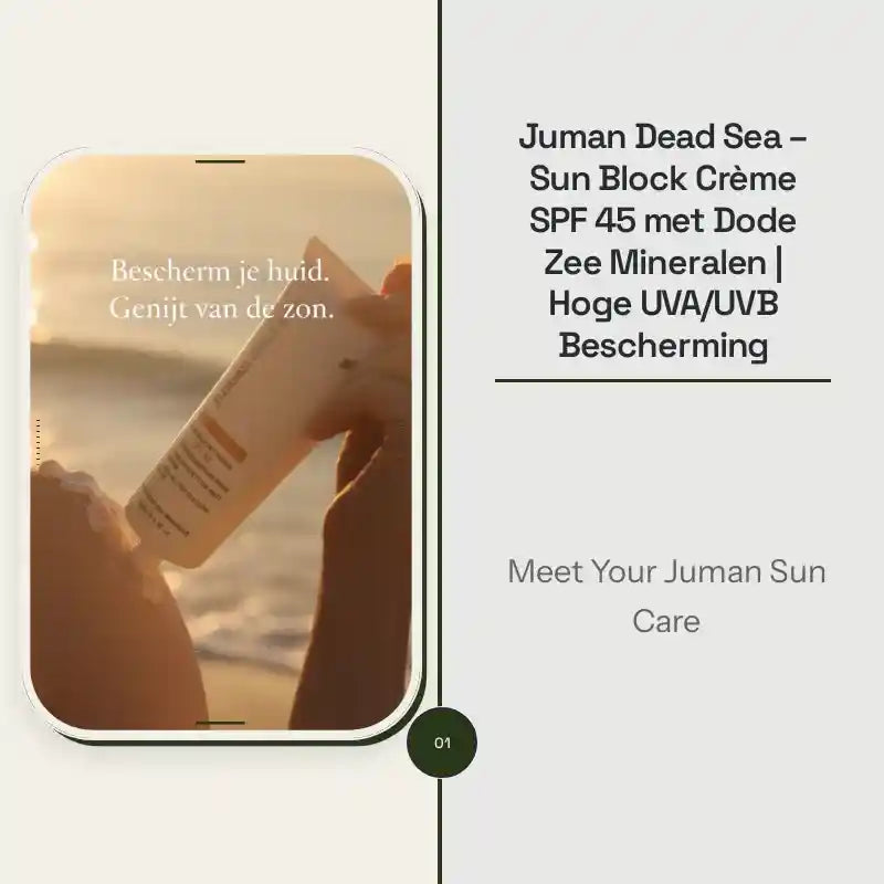 Juman Dead Sea &ndash; Sun Block Cr&egrave;me SPF 45 met Dode Zee Mineralen | Hoge UVA/UVB Bescherming by@Outfy