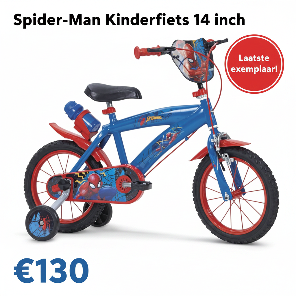 Spider-Man Kinderfiets 14 inch