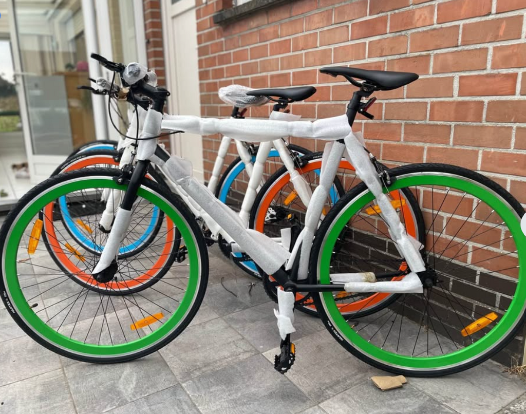 Fixie Fiets 28 inch – Fixed Gear Stadsfiets | Wit & Zwart